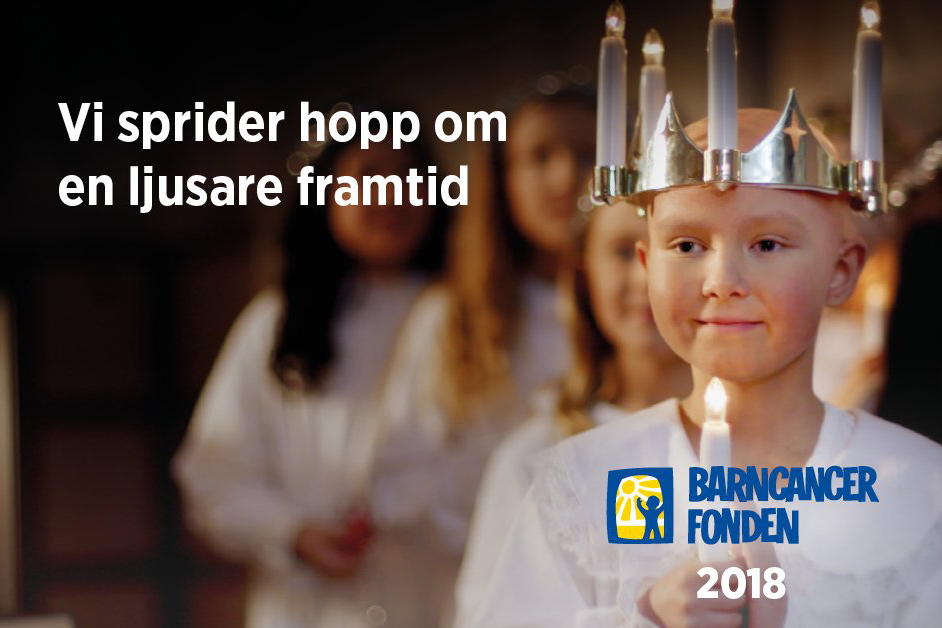 I jul stödjer vi kampen mot barncancer